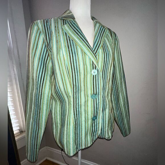 Erin London Multi-Color Blazer Size Large - Picture 1 of 12